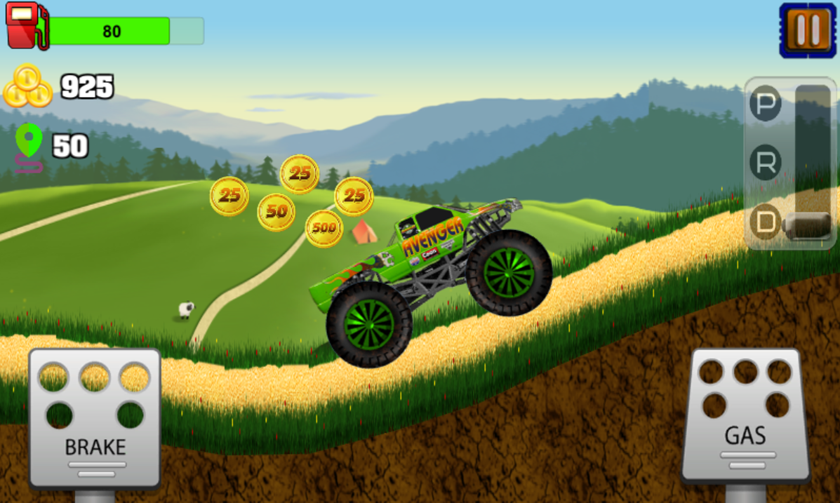 Blaze Truck Monster Machines Climb Race截图4