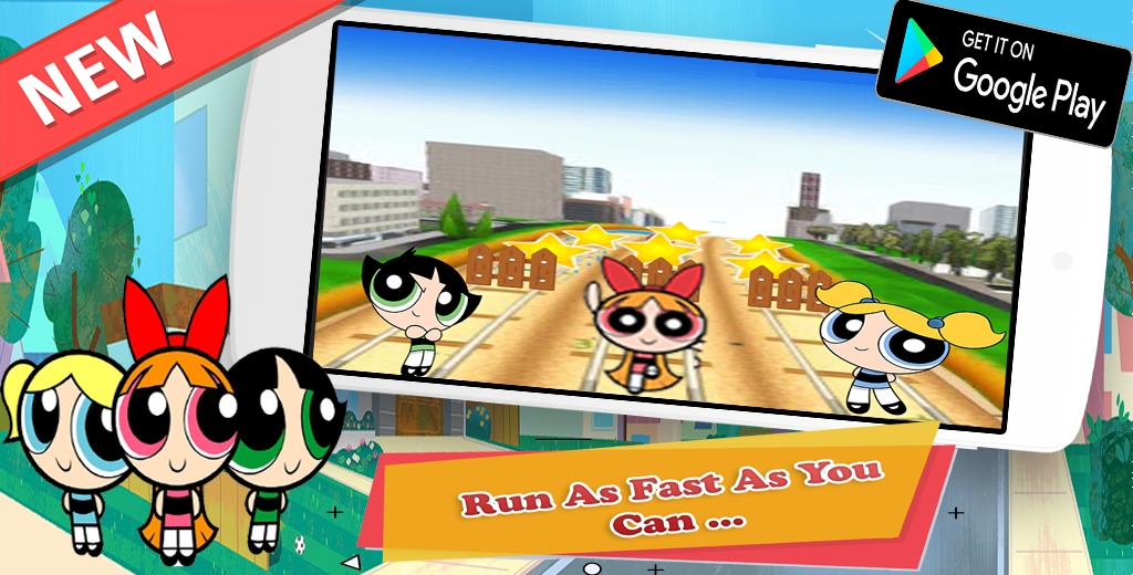 PowerPuff Girls :Subway Run Kids Game截图1