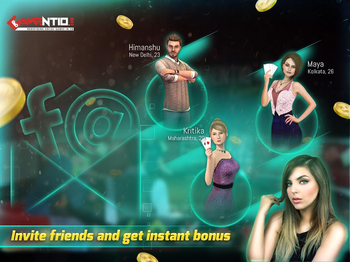 Gamentio 3D: Teen Patti Poker Rummy Slots +More截图4