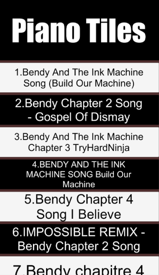 Bendy Ink Machine Piano Tiles截图1