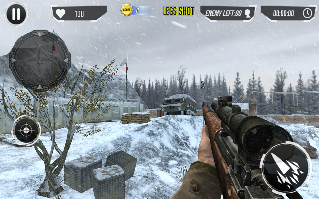 Sniper of Valor: Winter Battlegrounds War截图2