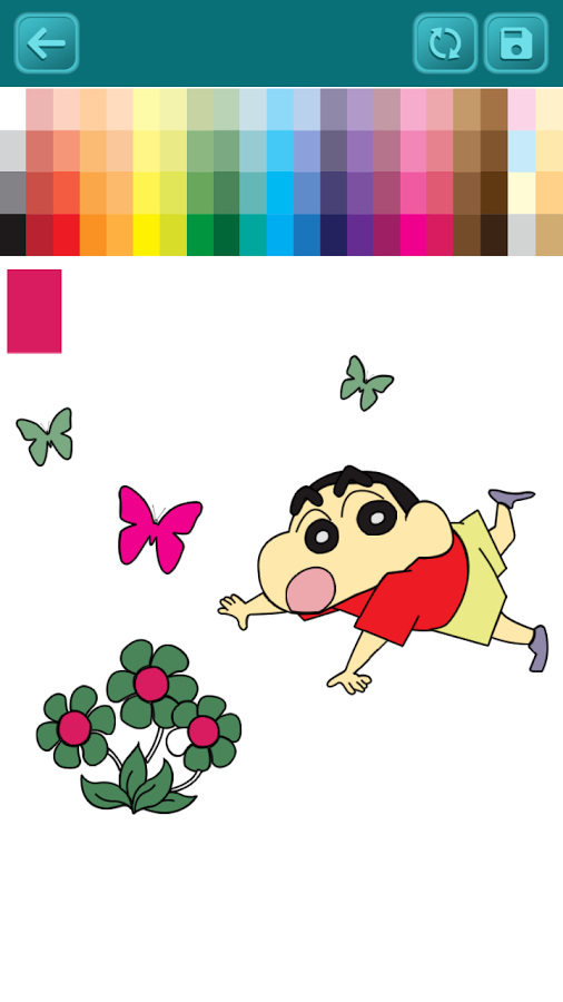 Coloring Book Shinchan For Kids截图1