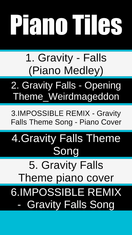 Gravity Falls Piano Tiles截图3