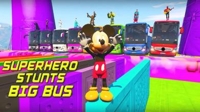 Superhero Big Bus Stunts Drive截图1