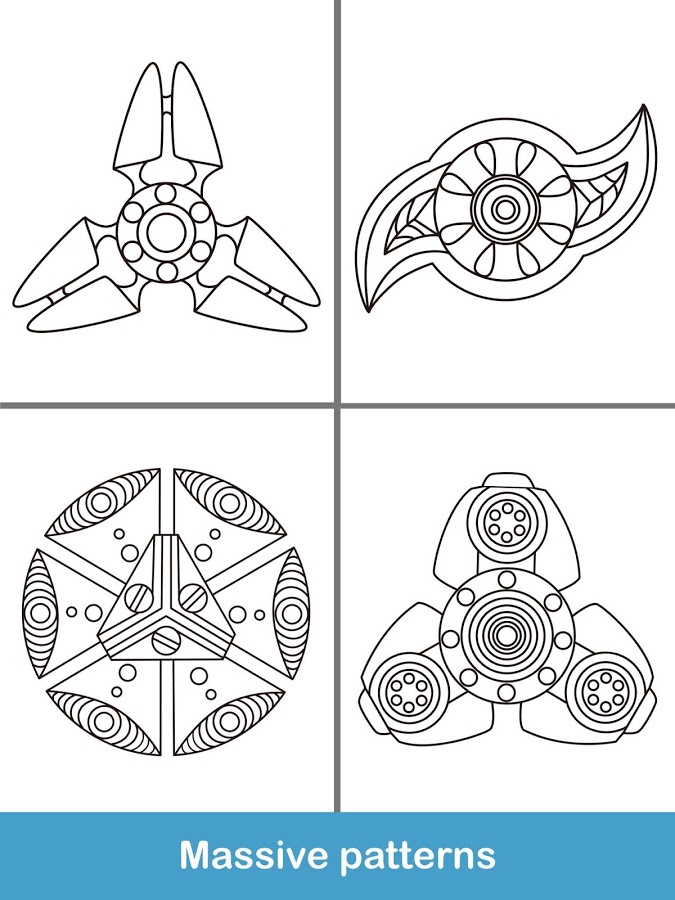 Fidget Spinner Coloring Books截图2