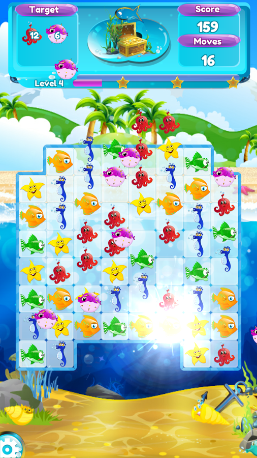 Fish Boom - 3 Match Game截图1