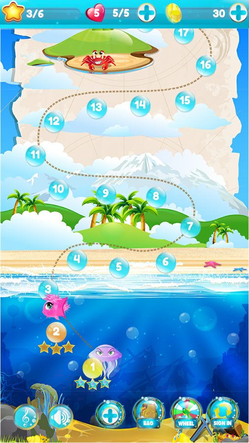 Fish Boom - 3 Match Game截图3