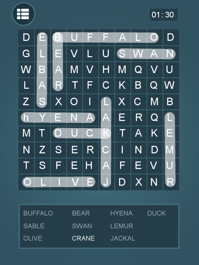 Word Search: Animal截图4