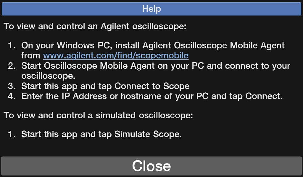 Agilent Oscilloscope Mobile截图6