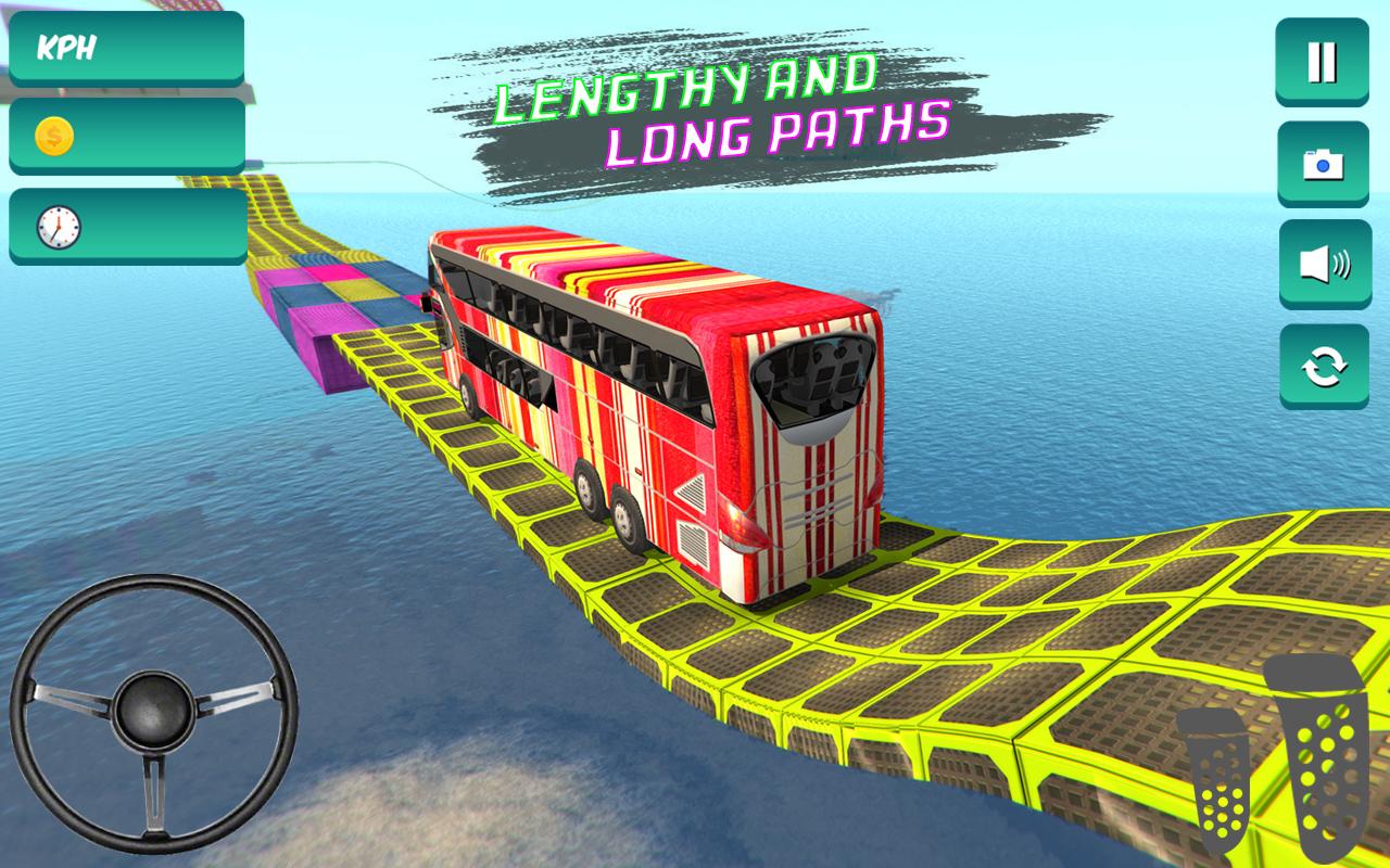 Sky Bus Driving Extreme Stunt Tracks截图5