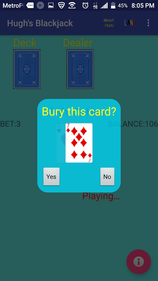 Hugh's Blackjack截图1