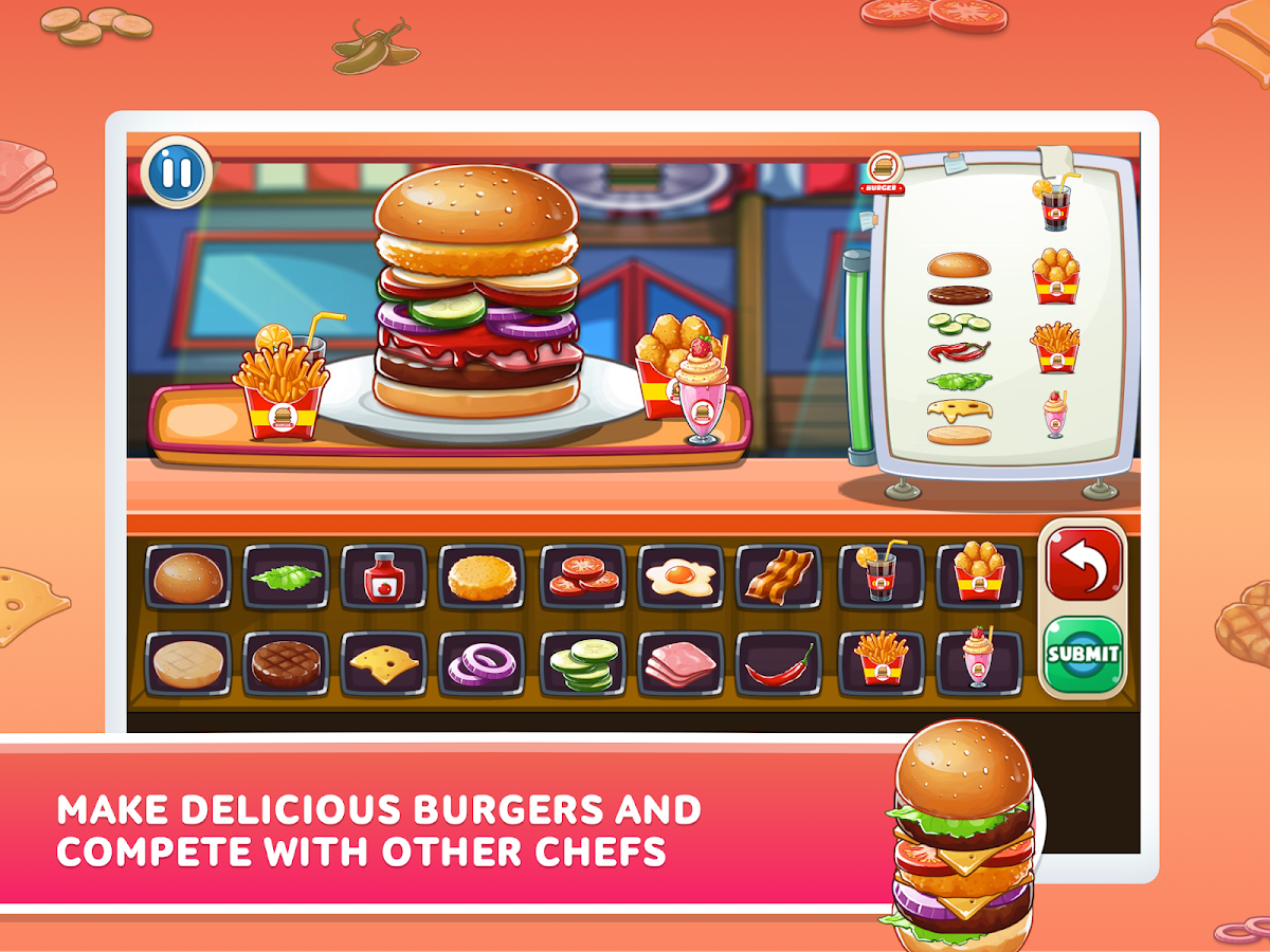 Burger Shop - top cooking game截图2