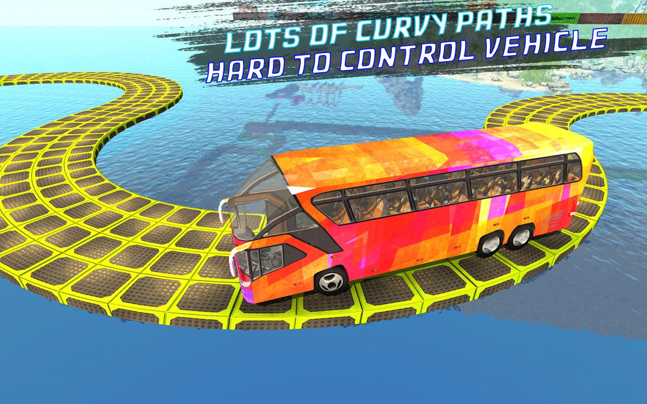 Sky Bus Driving Extreme Stunt Tracks截图2