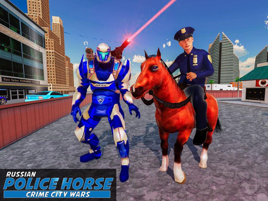 Russian Police Horse Robot Cop - Crime City Wars截图4