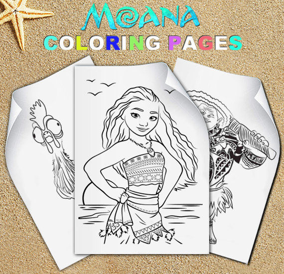 coloring moana princess of vaiana截图2