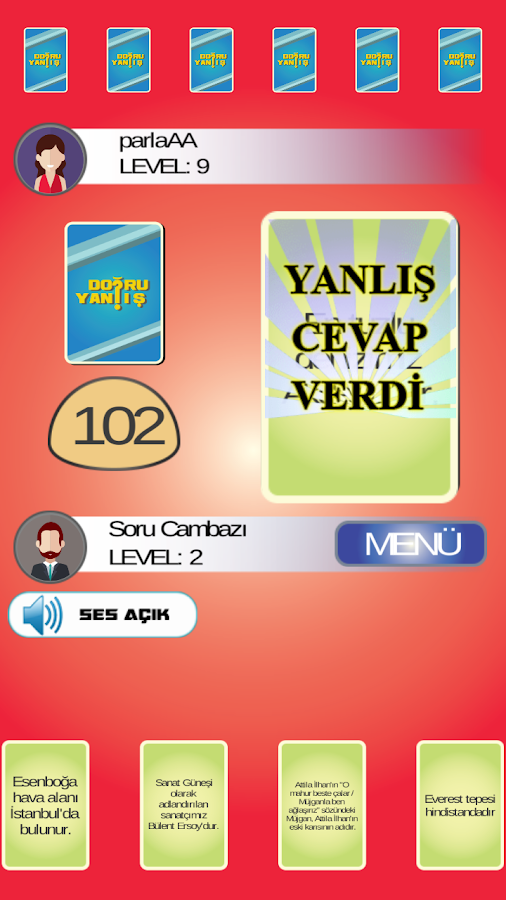 Doğru Yanlış : Soru Cambazı Online截图5