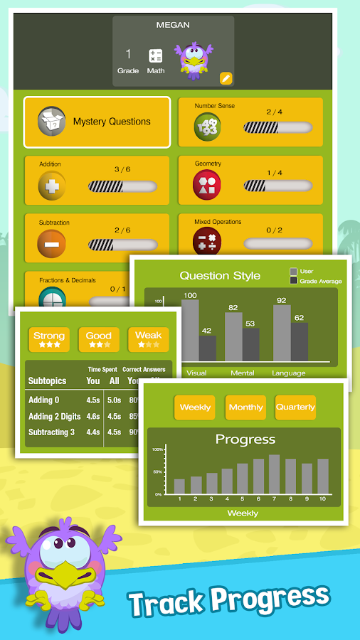 SKIDOS Tilted Birds: Learn Math & Coding, Age 5-11截图1