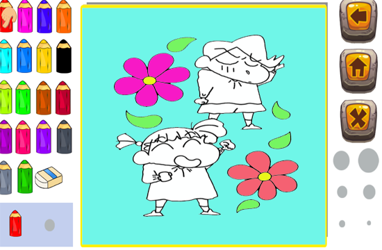 Chinchan Coloring Paintting Drawing Book Game截图2