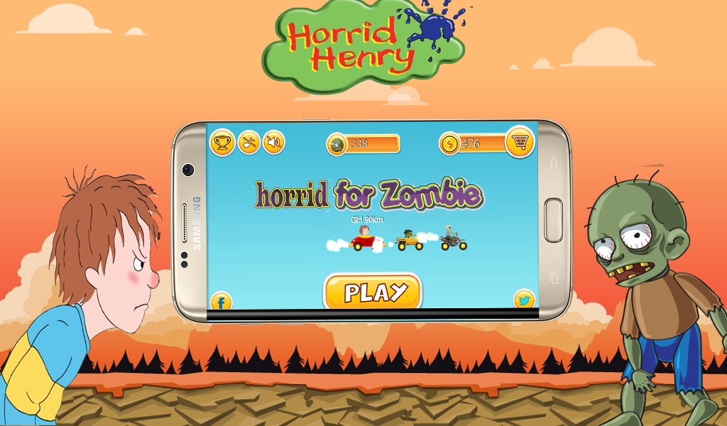 horrid henry vs zombie截图3