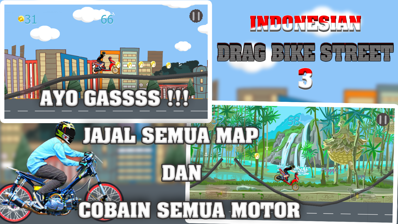 Indonesian Drag Bike Street Race 3截图1