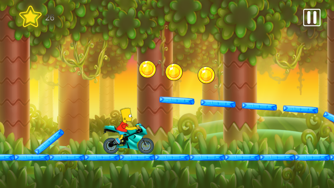 Bart simpson motocross截图4