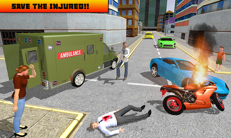 US Army Ambulance Rescue Game Simulator截图3