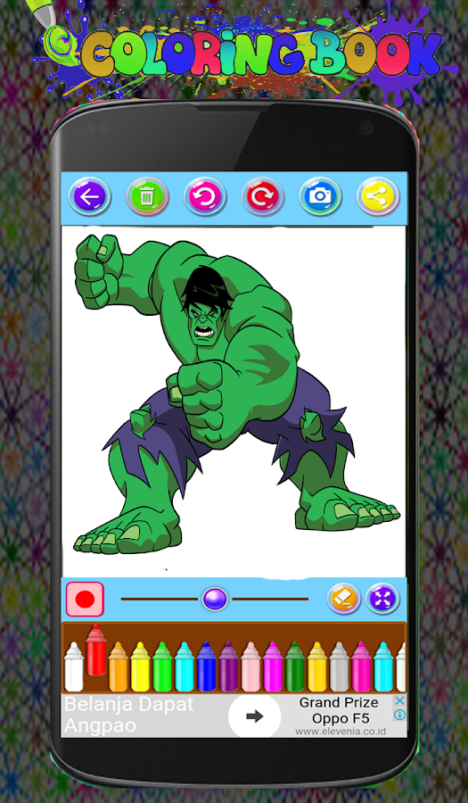 Hulk Coloring Game The Incredible Super Heroes截图3