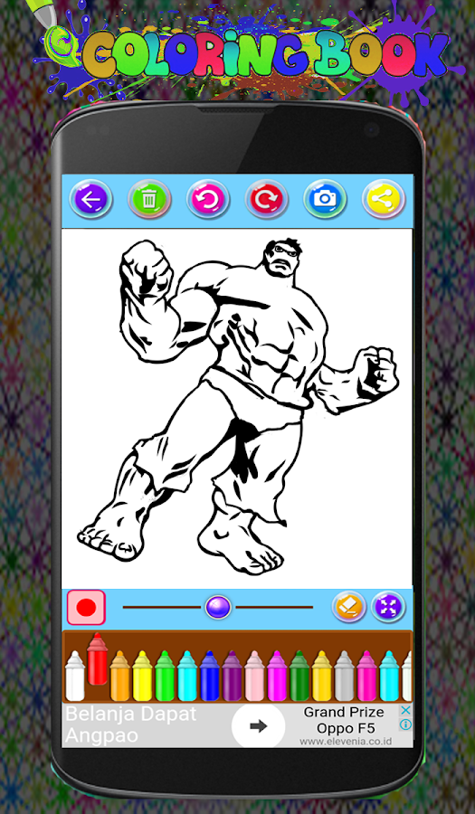 Hulk Coloring Game The Incredible Super Heroes截图1