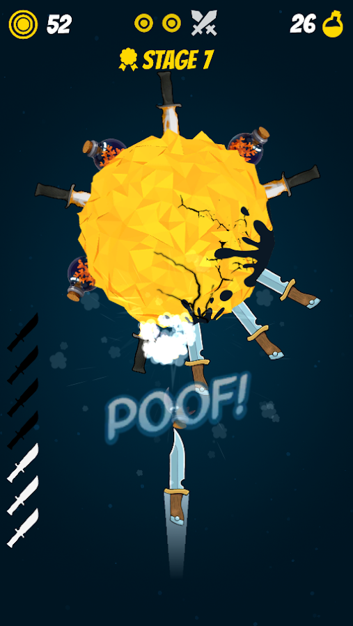 Knife Hit Planet Dash : Flip attack截图2