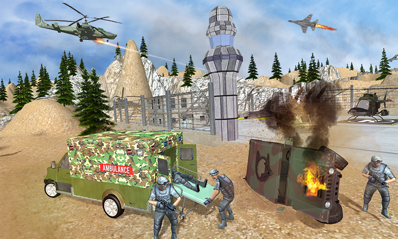 US Army Ambulance Rescue Game Simulator截图2