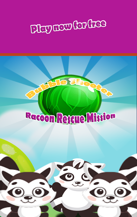 Bubble Shooter Racoon Rescue Mission截图1