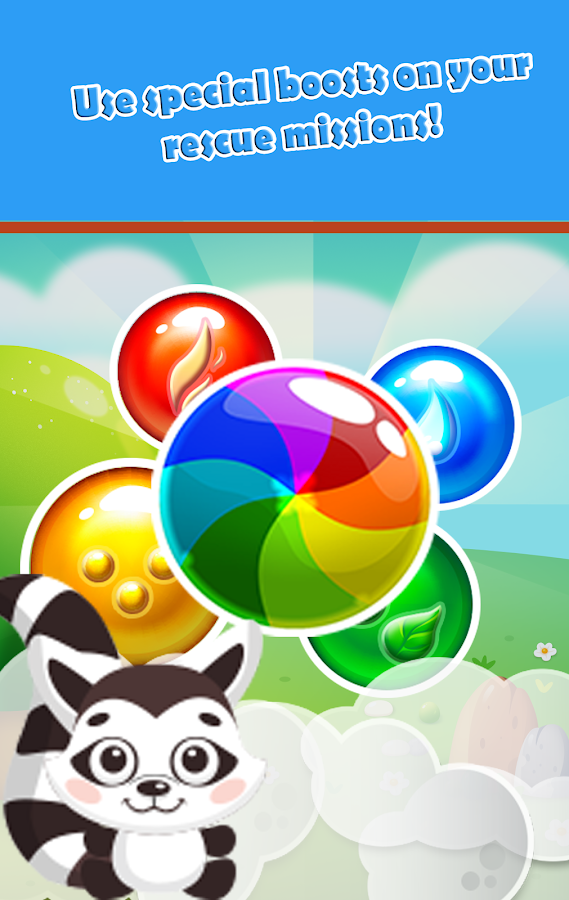 Bubble Shooter Racoon Rescue Mission截图3