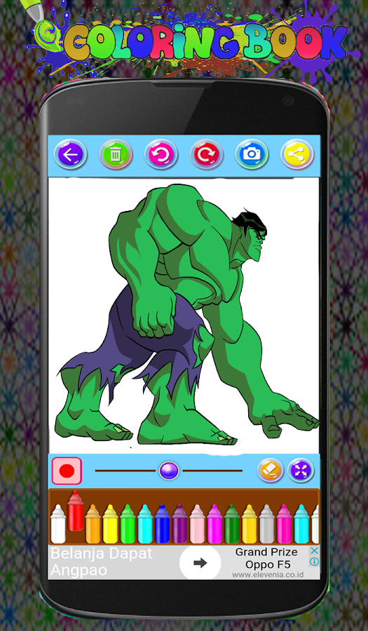 Hulk Coloring Game The Incredible Super Heroes截图4