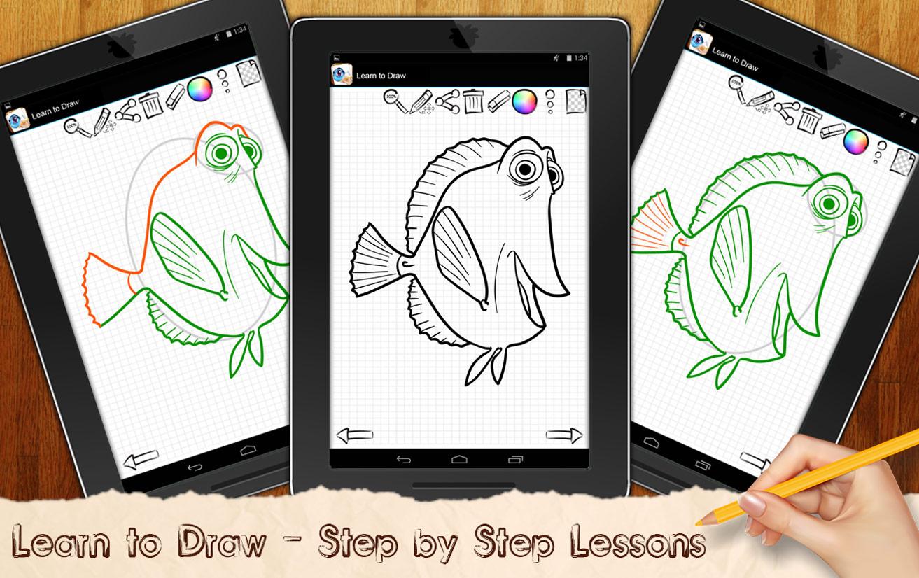 How to draw Dory and Nemo Reef截图1