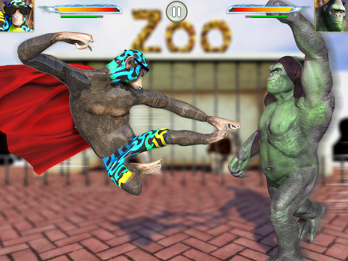 Wild Gorilla Fighting 2018: Jungle Animal Apes War截图1