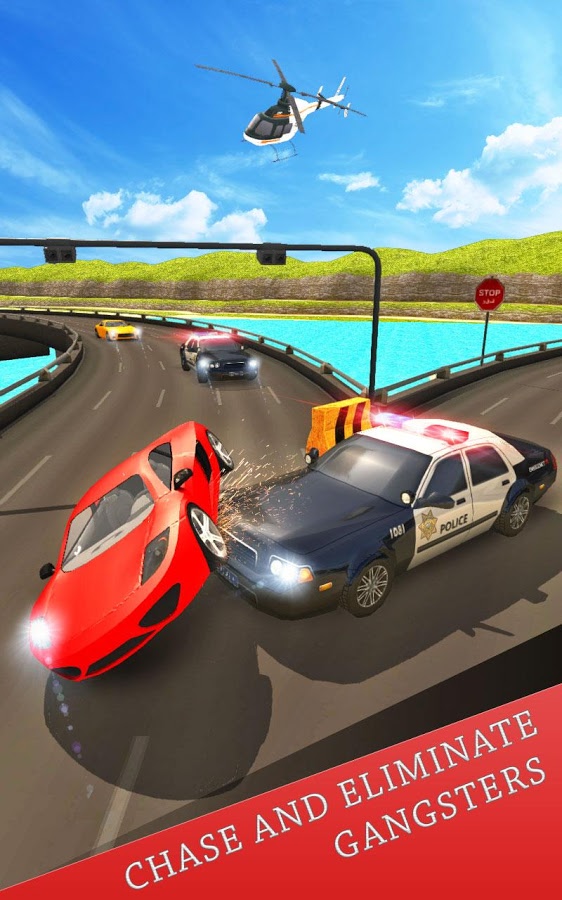 US Police vs Gangster Car Chase Simulator 3D截图5