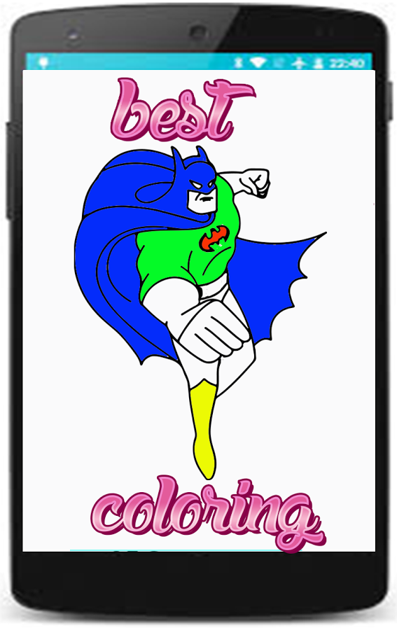 coloring bat hero man coloring pages for kids截图2