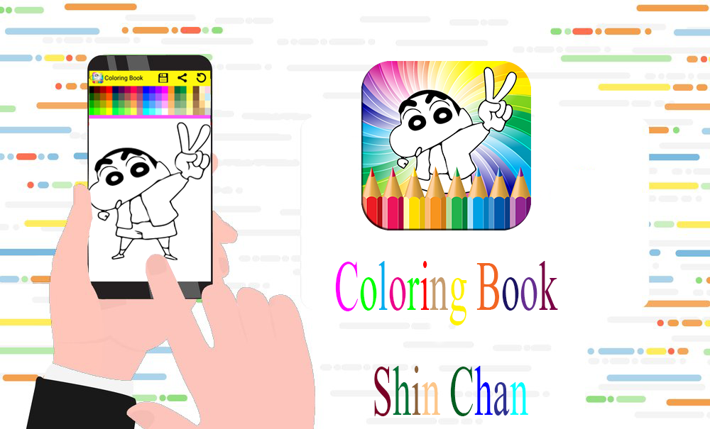 Coloring book for shina chan free截图2