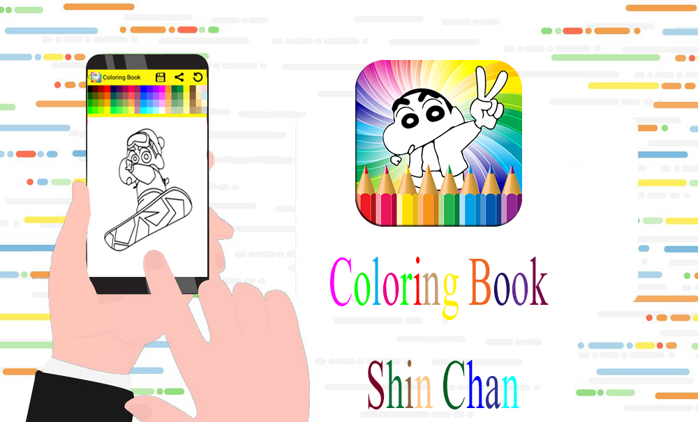 Coloring book for shina chan free截图1