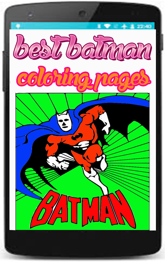 coloring bat hero man coloring pages for kids截图3