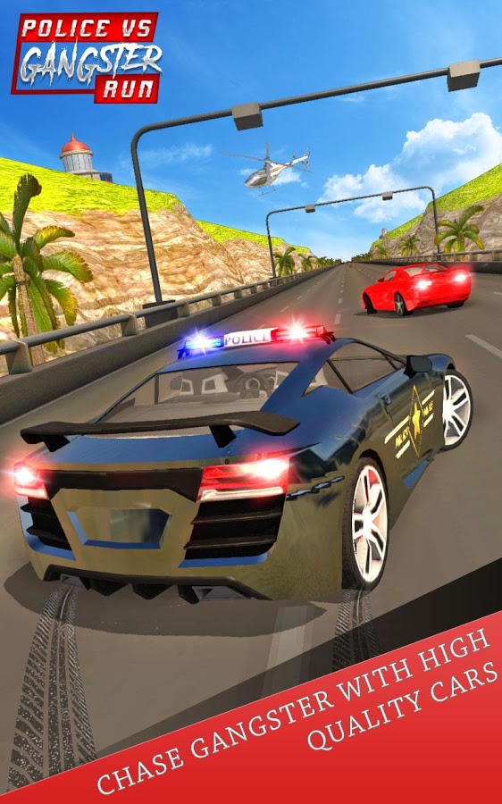 US Police vs Gangster Car Chase Simulator 3D截图1