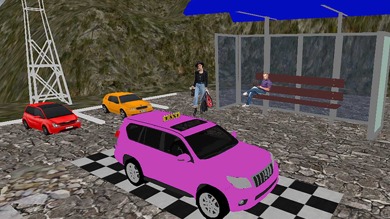 Offroad Prado Taxi : 3D Car Simulator截图5