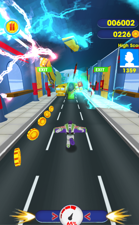 Buzz Subway Lightyear - Running Game截图4