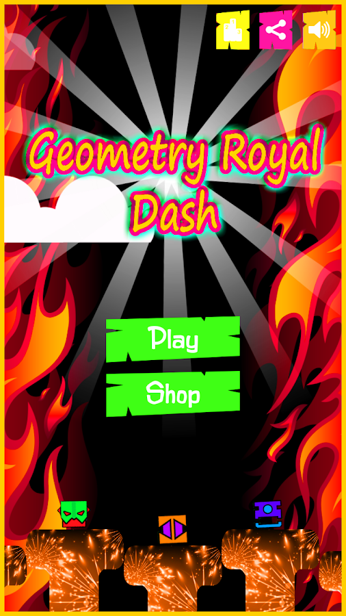 Black Fire : Geometry Dash 2018截图4