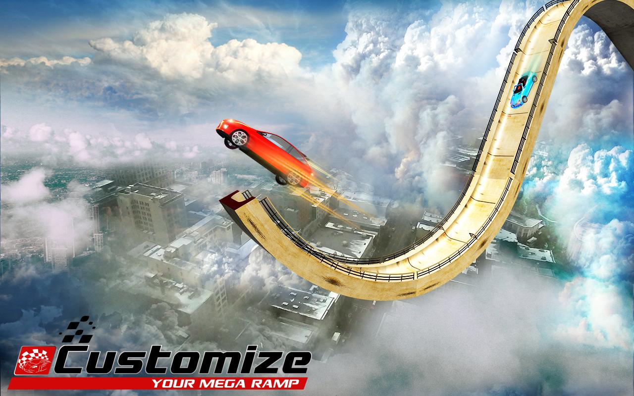 Mega Ramp Car Racing Stunts Ramp Construction截图1