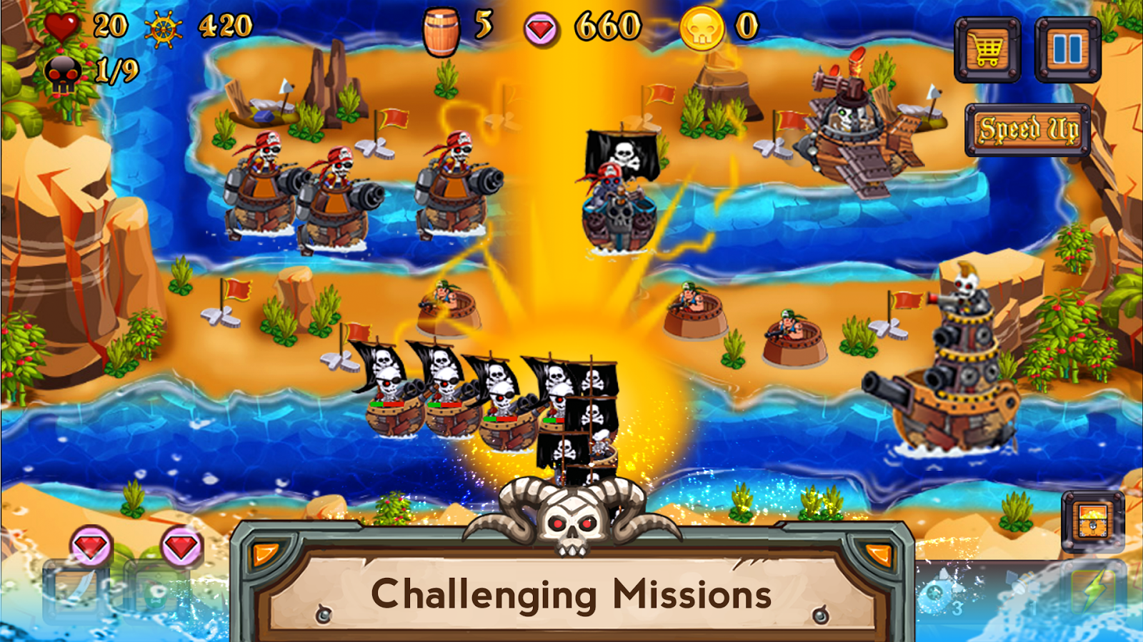 Tower Defense Pirates TD截图2