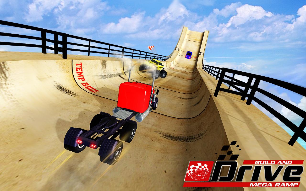 Mega Ramp Car Racing Stunts Ramp Construction截图4