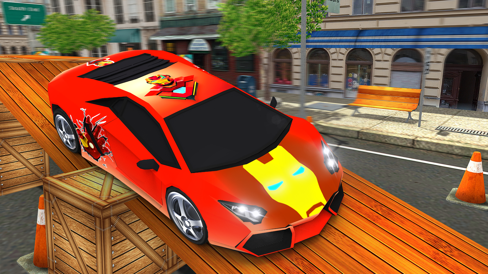 Superhero Car Driver Stunt Master - Stuntman Hero截图2