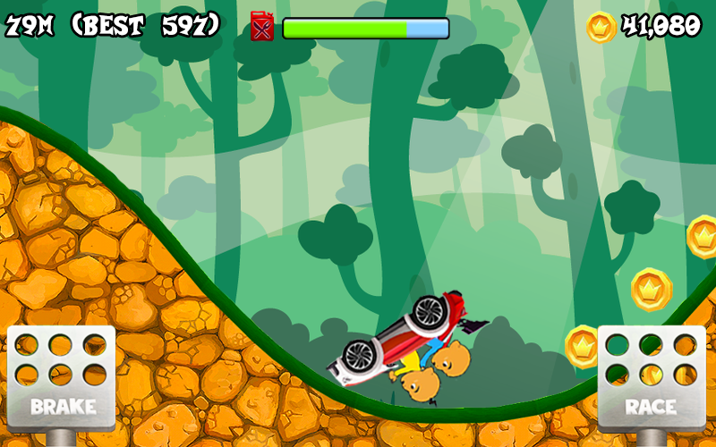 Upin Hill Race Games截图4