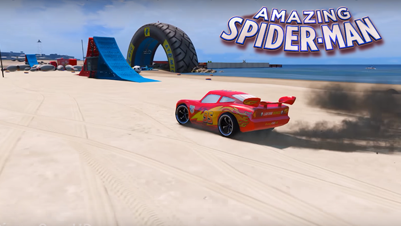 Superheroes Car Stunts Speed Racing Games截图3